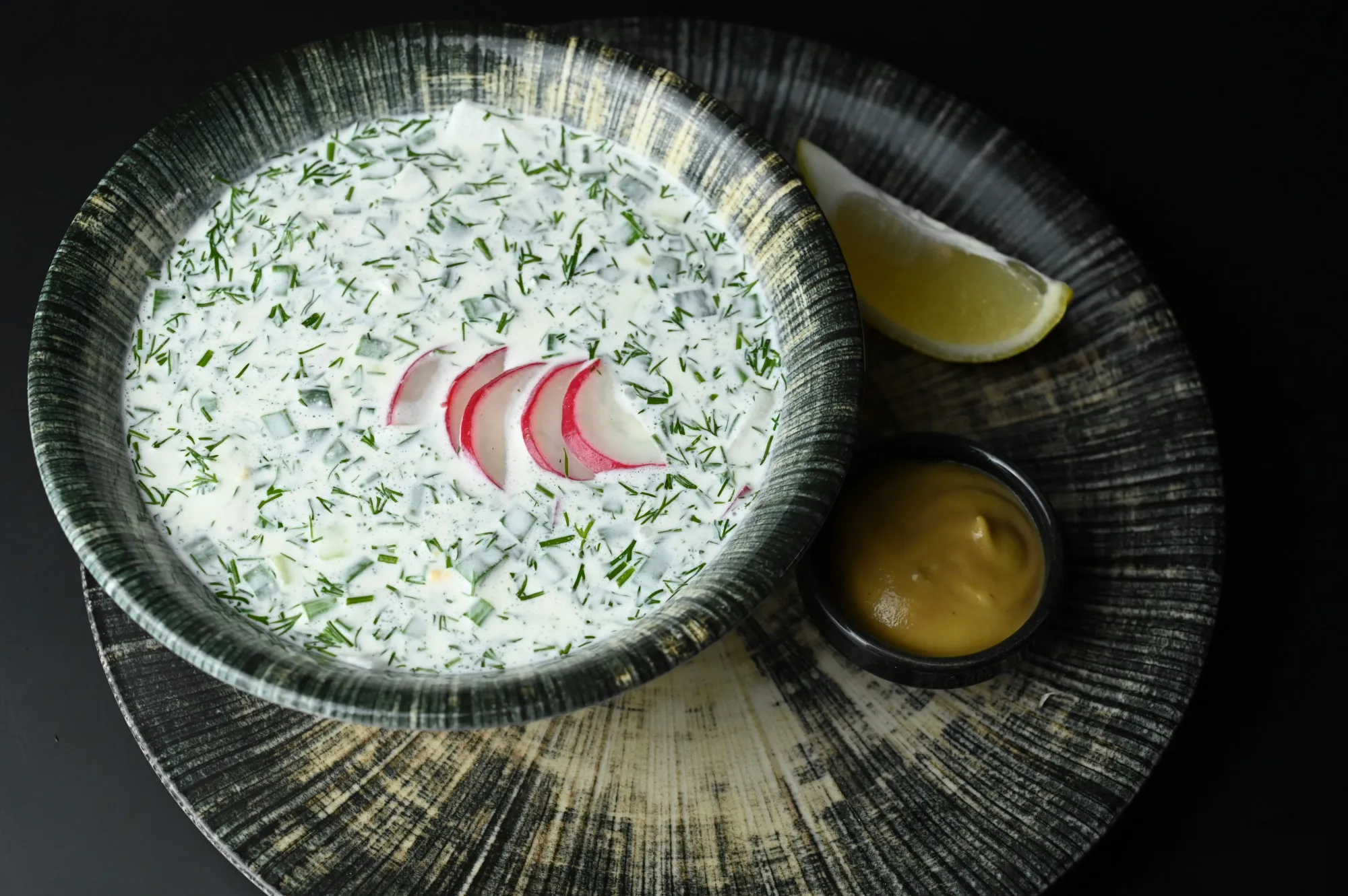 Окрошка с куриным филе на кефире Окрошка с куриным филе на кефире